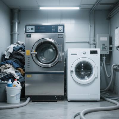 工业洗衣机和家用洗衣机区别：从参数到场景的深度解析